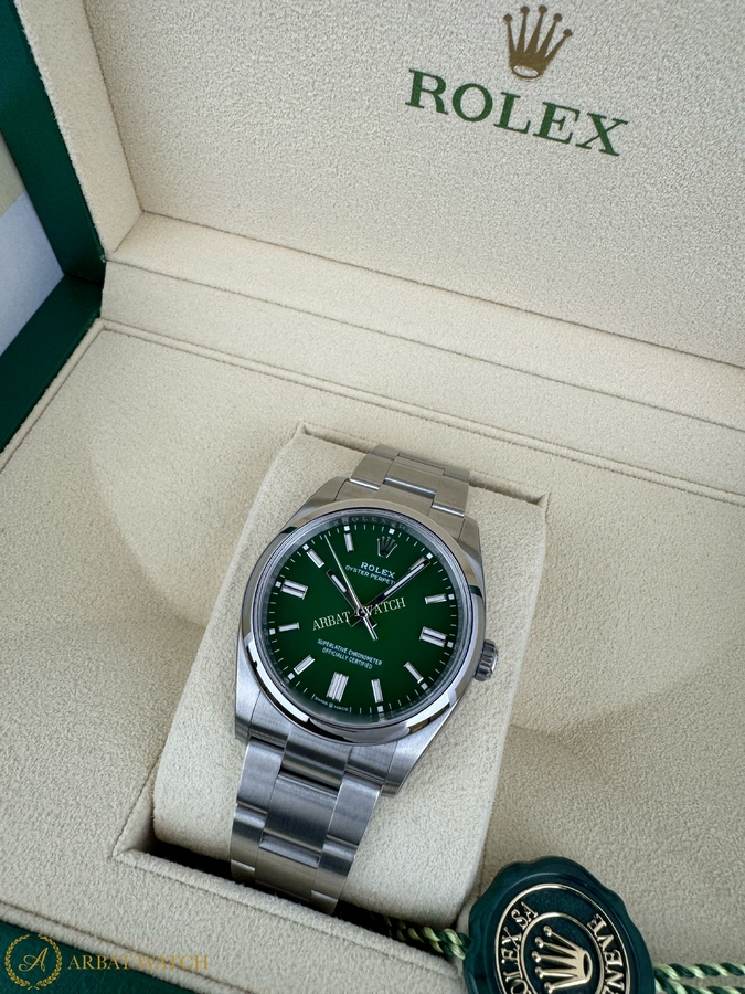 Rolex Oyster Perpetual 36 мм Green Dial 126000 - Швейцарские часы Rolex Oyster Perpetual 36 мм Green Dial 126000