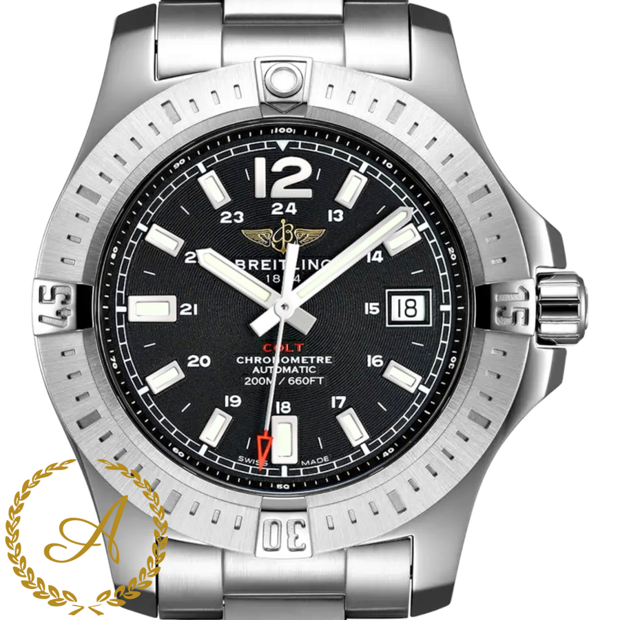 Breitling Colt Automatic Black Dial Chronometer 44 mm A17388