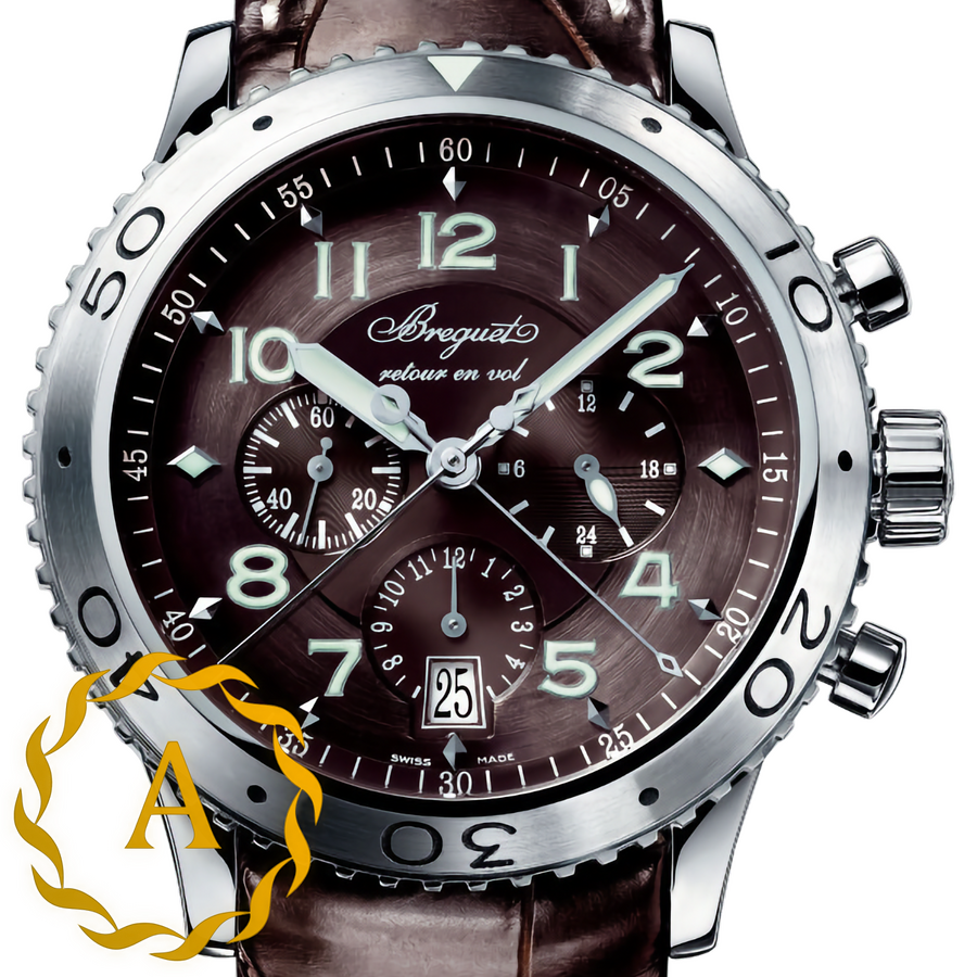 Breguet Type XXI Flyback Chronograph 42,5 mm Steel Ruthenium Dial 3810