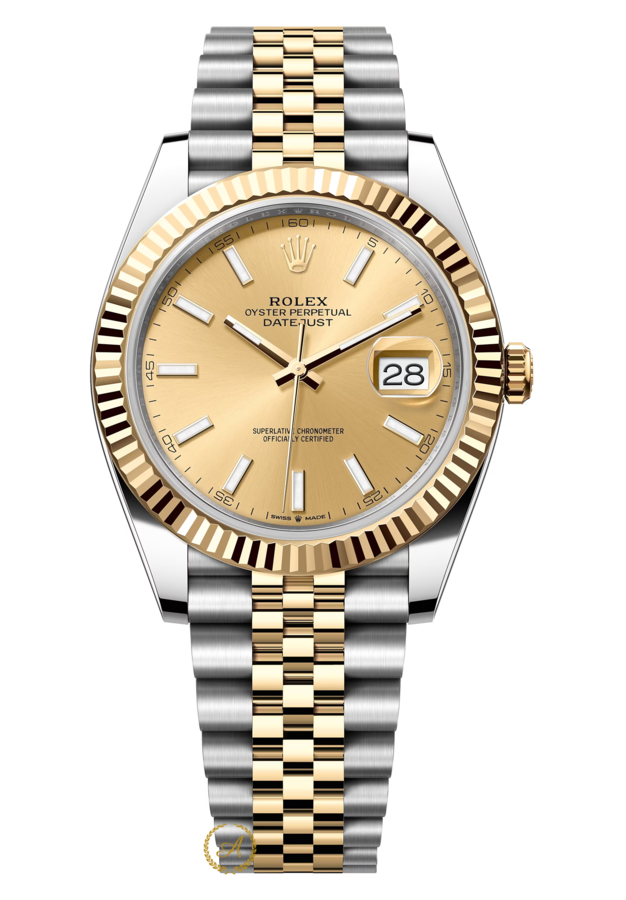 Rolex Datejust 41 mm 126333 Champagne Yellow Rolesor Jubilee - Швейцарские часы Rolex Datejust 41 mm 126333 Champagne Yellow Rolesor Jubilee