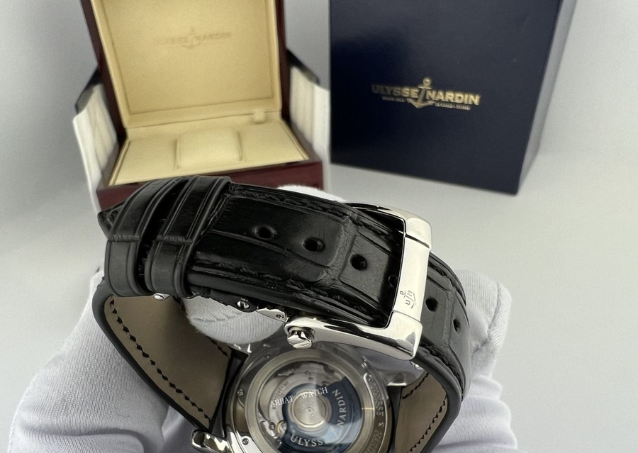 Ulysse Nardin Dual Time Black Dial 42 mm 243-55
