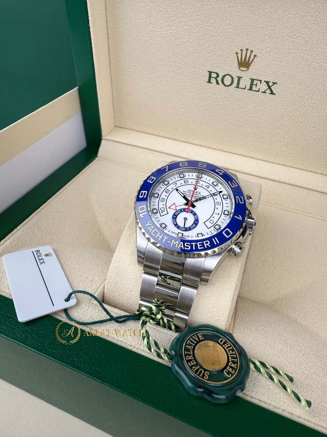 Rolex Yacht-Master II 44 мм Blued Hour Hands 116680