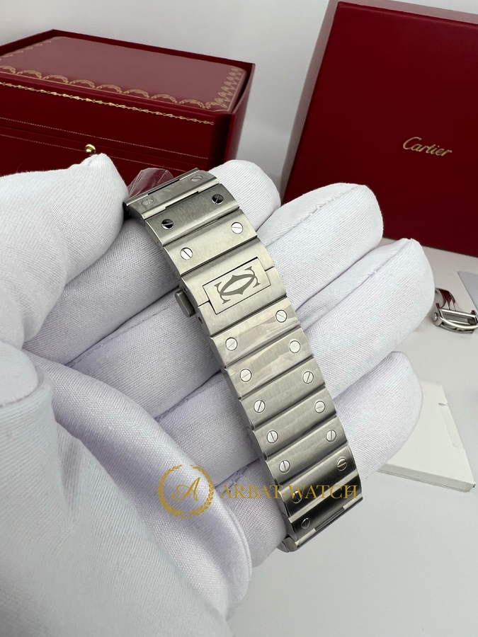 Cartier Santos De Cartier Large Automatic Blue Dial 47,5 x 39,8 mm WSSA0071