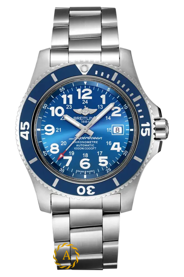 Breitling Superocean II «Gun Blue» Dial 44 mm A17392 - Швейцарские часы Breitling Superocean II «Gun Blue» Dial 44 mm A17392
