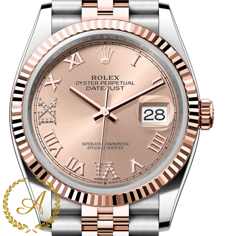 Rolex Datejust 36 mm 126231 Rose Diamonds Dial Everose Rolesor Jubilee