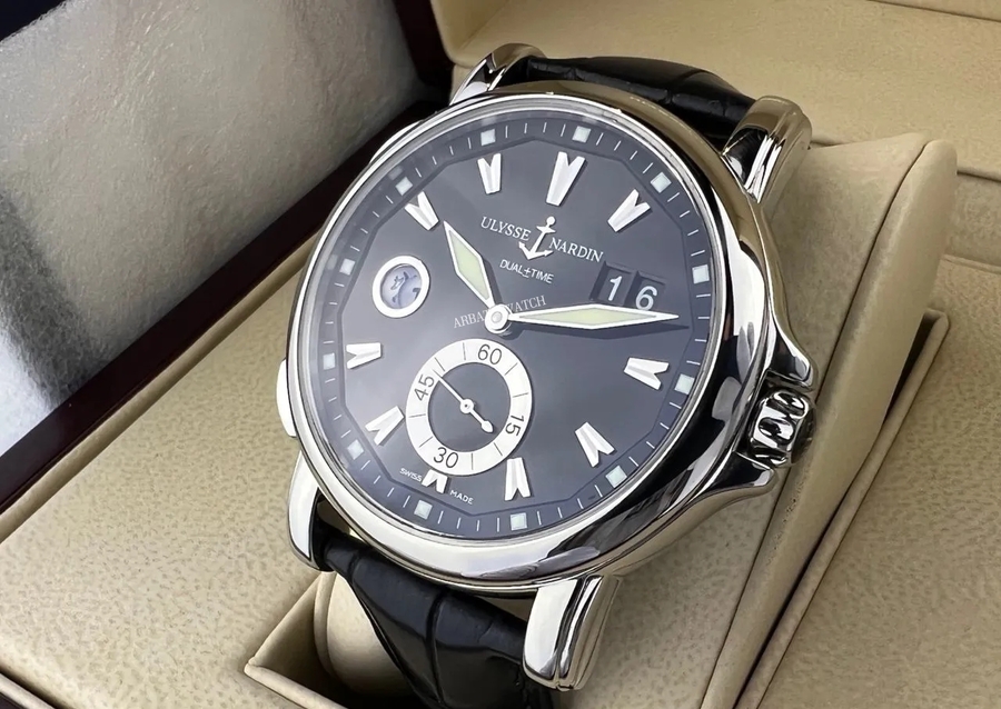 Ulysse Nardin Dual Time Black Dial 42 mm 243-55