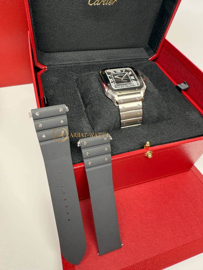 Cartier Santos De Cartier Large Automatic Grey Dial 47,5 x 39,8 mm WSSA0037