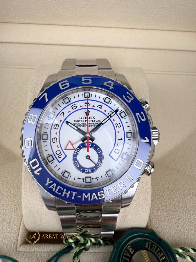 Rolex Yacht-Master II 44 мм Blued Hour Hands 116680