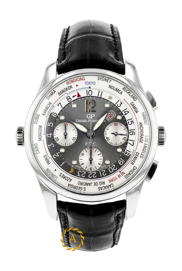 Girard-Perregaux WW.TC Financial Chronograph 43 mm Stainless Steel 49805 - Швейцарские часы Girard-Perregaux WW.TC Financial Chronograph 43 mm Stainless Steel 49805
