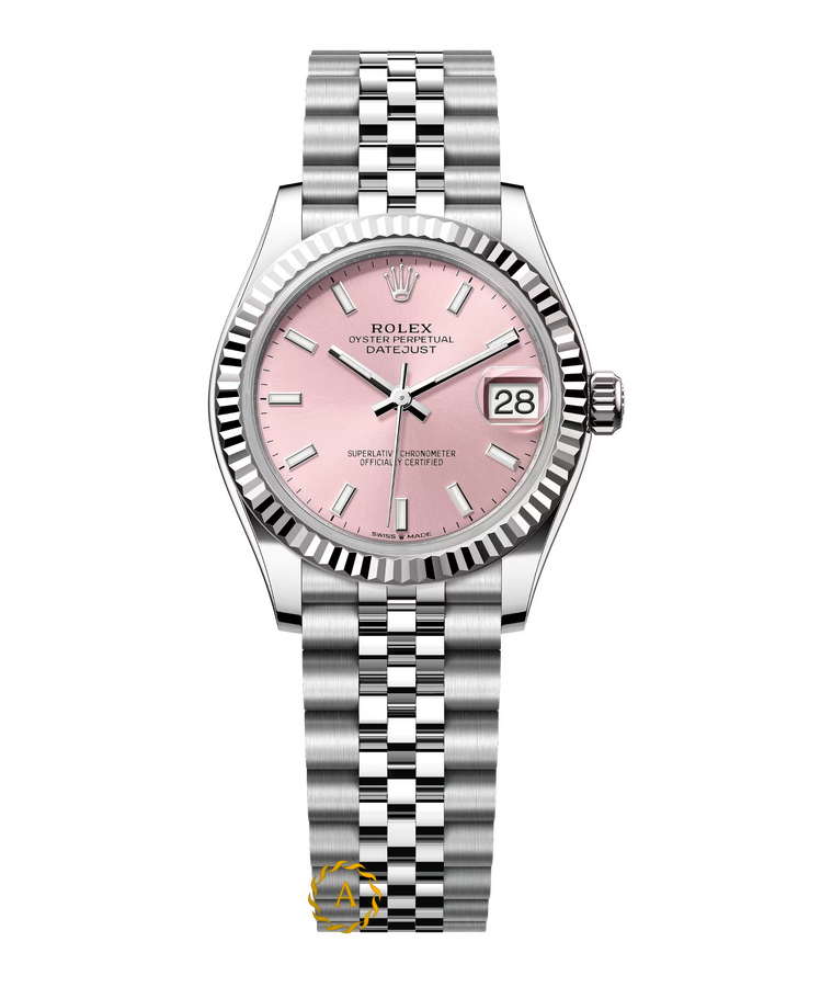 Rolex Datejust 31 mm White Rolesor Pink Dial 278274 Jubilee - Швейцарские часы Rolex Datejust 31 mm White Rolesor Pink Dial 278274 Jubilee
