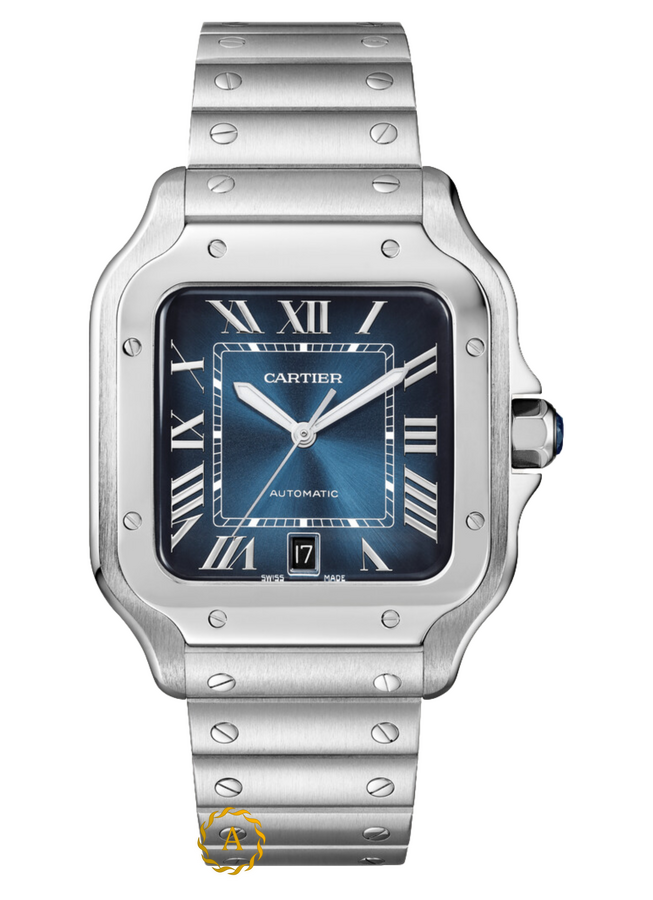 Cartier Santos De Cartier Large Automatic Blue Dial 47,5 x 39,8 mm WSSA0071
