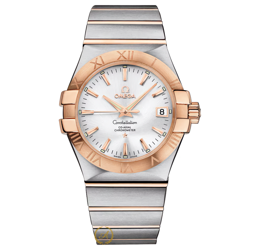 Omega Constellation Co-Axial Chronometer Silver Dial Steel/Rose Gold 35 mm 123.20.35.20.02.001