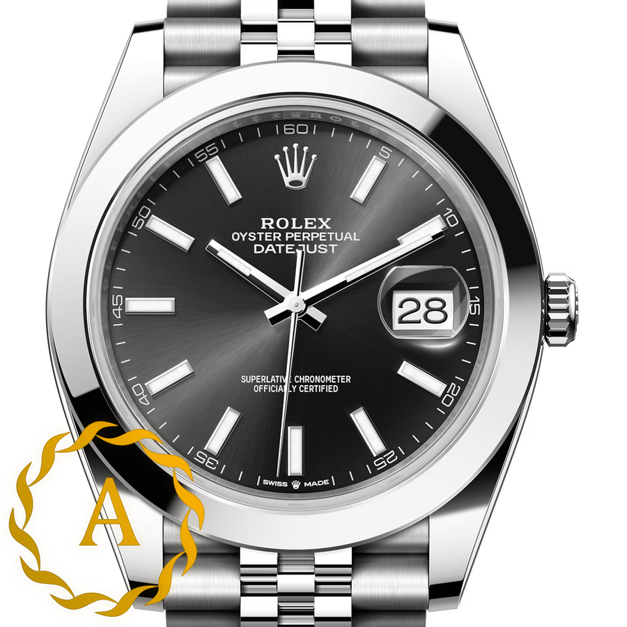 Rolex Datejust 41 mm Oystersteel Bright Black Dial 126300 Jubilee - Швейцарские часы Rolex Datejust 41 mm Oystersteel Bright Black Dial 126300 Jubilee