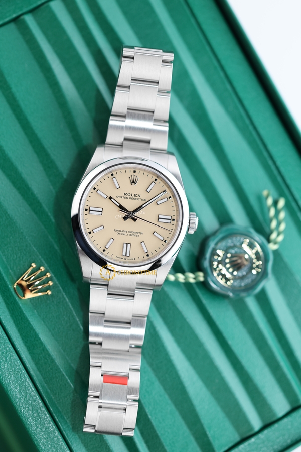Rolex Oyster Perpetual 41 mm Oystersteel Beige Dial 134300