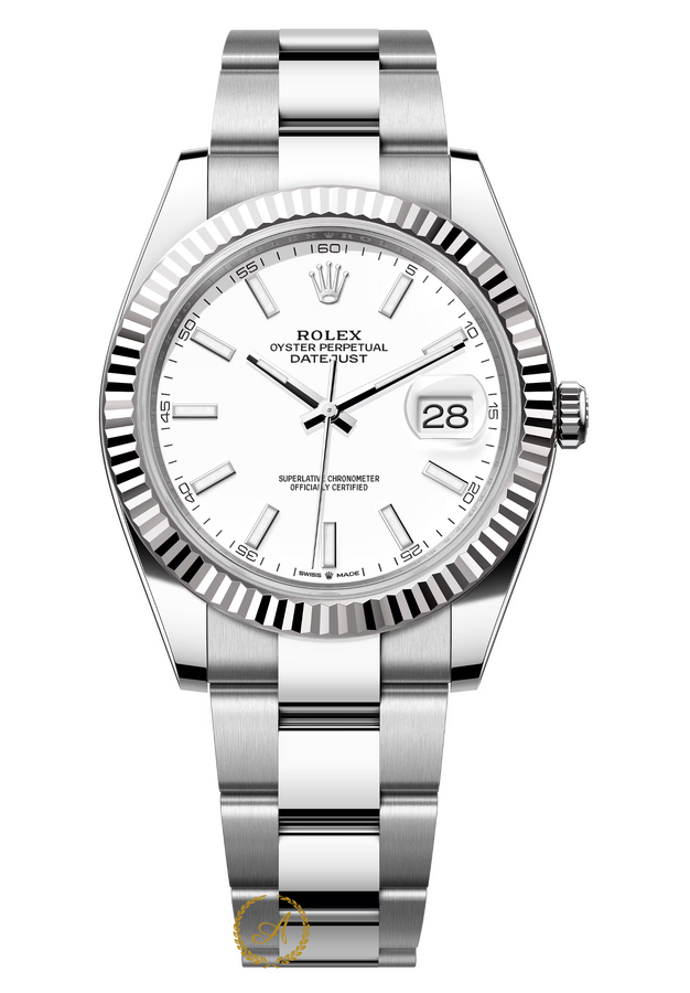 Rolex Datejust 41 mm 126334 White Dial White Rolesor