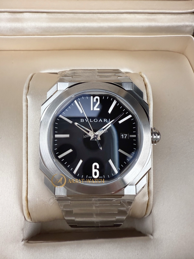 Bvlgari Octo Black Dial 40 mm - Швейцарские часы Bvlgari Octo Black Dial 40 mm