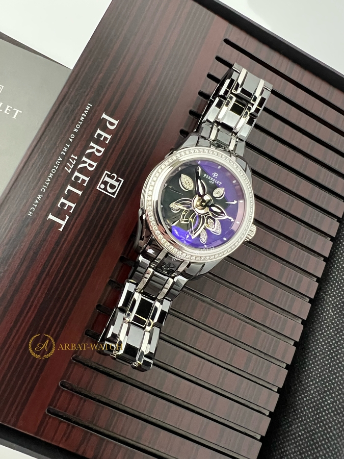 Perrelet Diamond Flower Ceramic 40 mm A2040/B - Швейцарские часы Perrelet Diamond Flower Ceramic 40 mm A2040/B