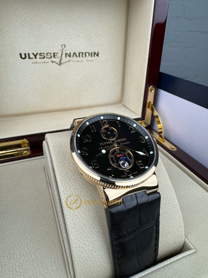 Ulysse Nardin Maxi Marine Chronometer Yellow Gold Black Dial 41 mm 266-66 - Швейцарские часы Ulysse Nardin Maxi Marine Chronometer Yellow Gold Black Dial 41 mm 266-66