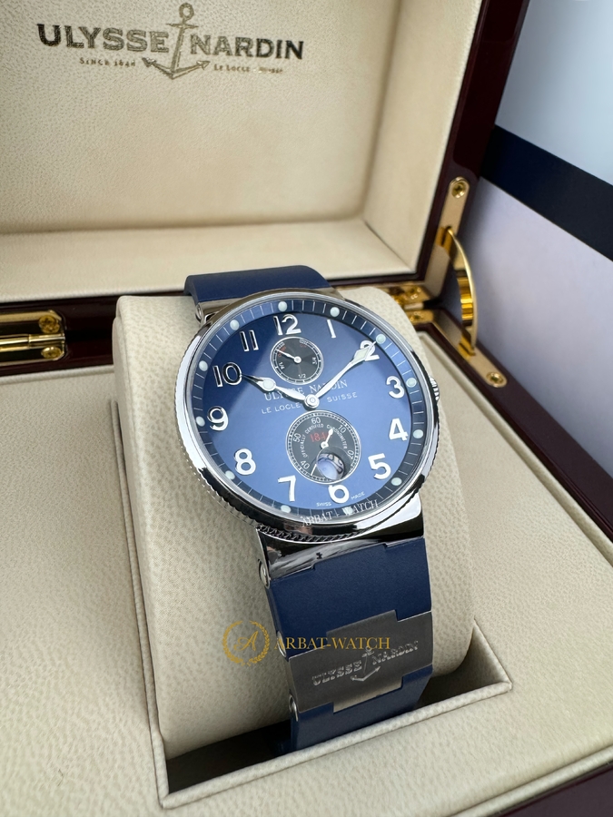 Ulysse Nardin Maxi Marine Chronometer Blue Dial 41 mm 263-66 - Швейцарские часы Ulysse Nardin Maxi Marine Chronometer Blue Dial 41 mm 263-66