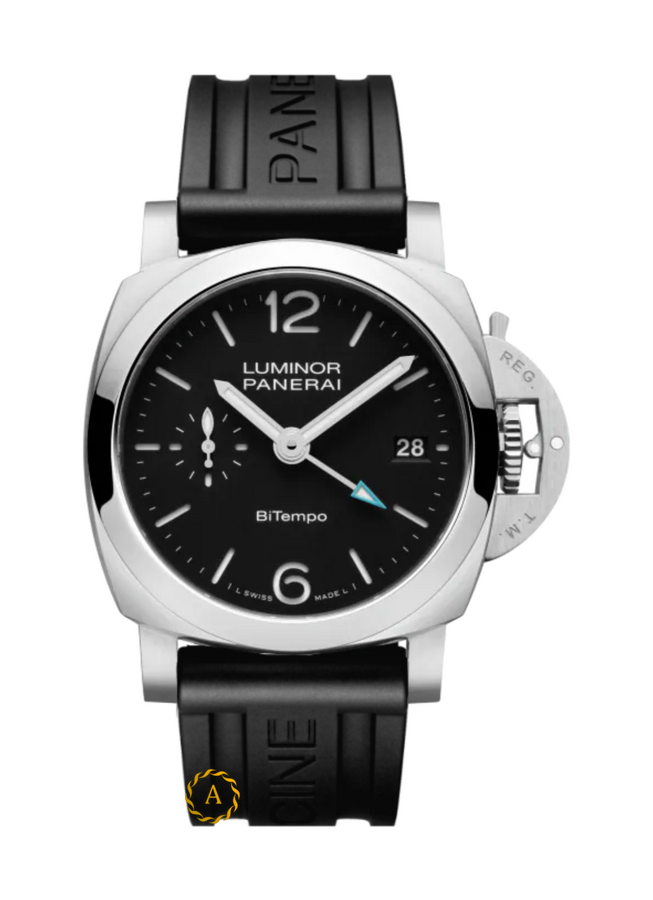 Panerai Luminor GMT 40 mm Stainless Steel Black Dial PAM01365 - Швейцарские часы Panerai Luminor GMT 40 mm Stainless Steel Black Dial PAM01365