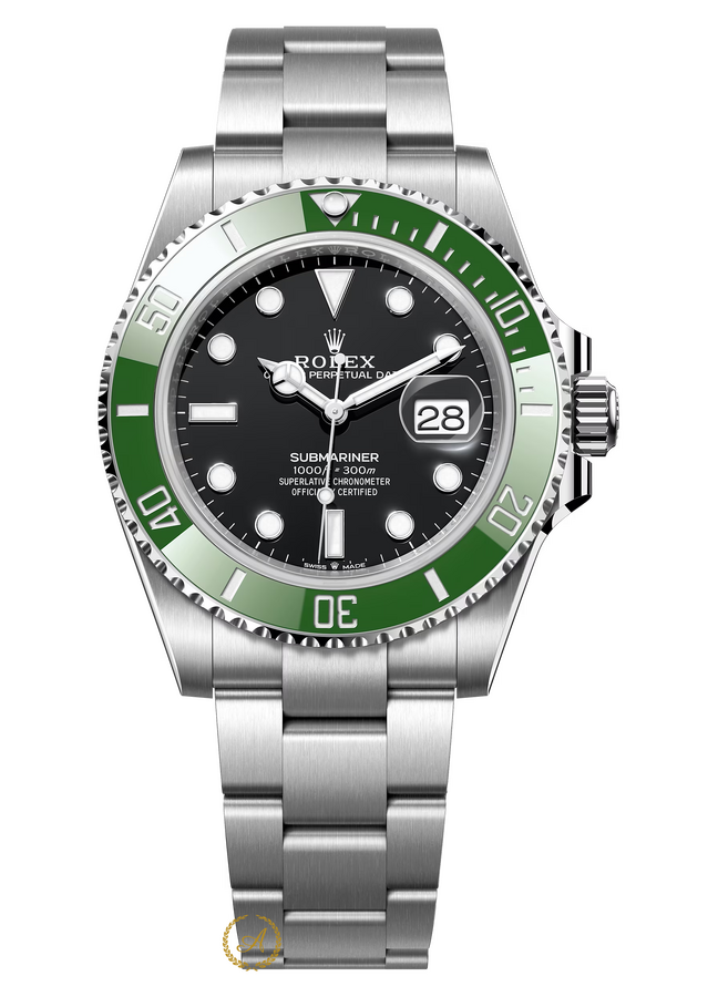 Rolex Submariner Date 41 мм «Starbucks» Mark II Bezel (Kermit) 126610LV Black Dial - Швейцарские часы Rolex Submariner Date 41 мм «Starbucks» Mark II Bezel (Kermit) 126610LV Black Dial