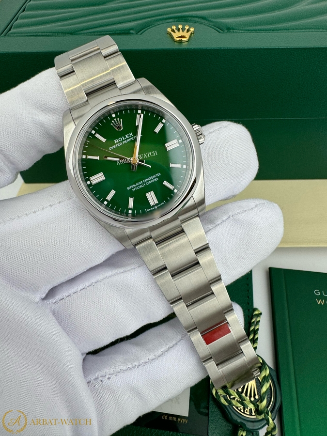 Rolex Oyster Perpetual 36 мм Green Dial 126000 - Швейцарские часы Rolex Oyster Perpetual 36 мм Green Dial 126000