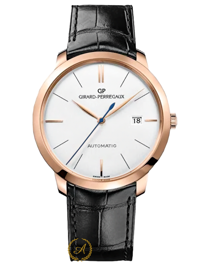Girard Perregaux 1966 Automatic Silver Opal Dial Rose Gold 41 mm 49527