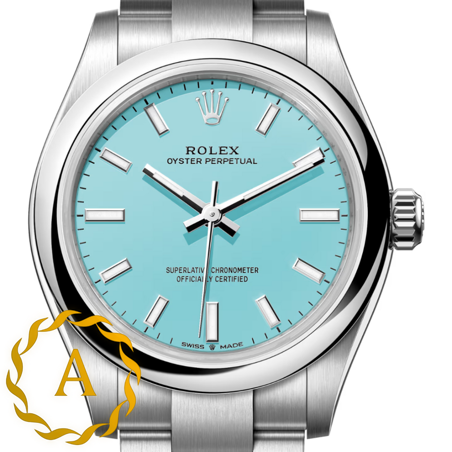 Rolex Oyster Perpetual «Tiffany» 31 mm Oystersteel Turquoise Blue Dial 277200 