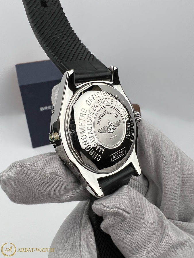 Breitling Superocean Black Dial 42 мм A17360 - Швейцарские часы Breitling Superocean Black Dial 42 мм A17360