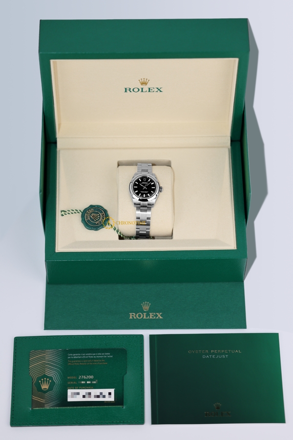 Rolex Oyster Perpetual 28 mm Oystersteel Black Dial 276200 - Швейцарские часы Rolex Oyster Perpetual 28 mm Oystersteel Black Dial 276200