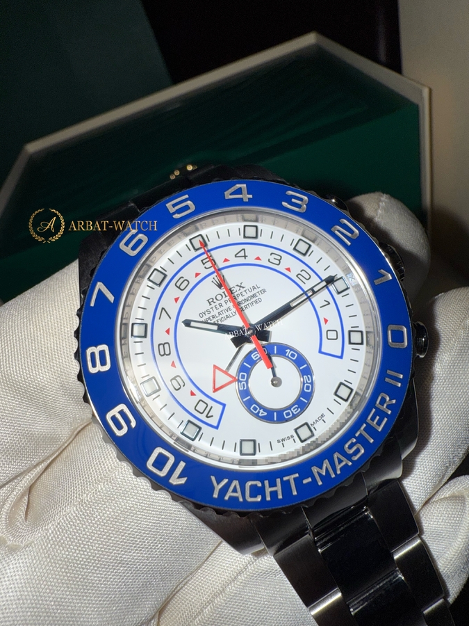 Rolex Yacht-Master II 44 мм Blued Hour Hands 116680