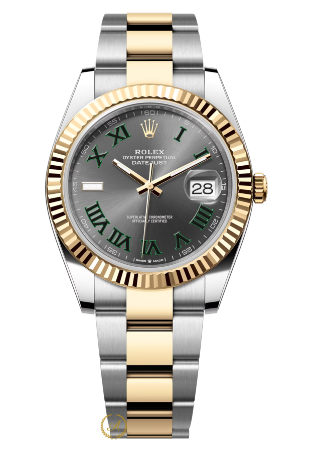Rolex Datejust 41 126333 Wimbledon Bicolor Yellow Rolesor - Швейцарские часы Rolex Datejust 41 126333 Wimbledon Bicolor Yellow Rolesor
