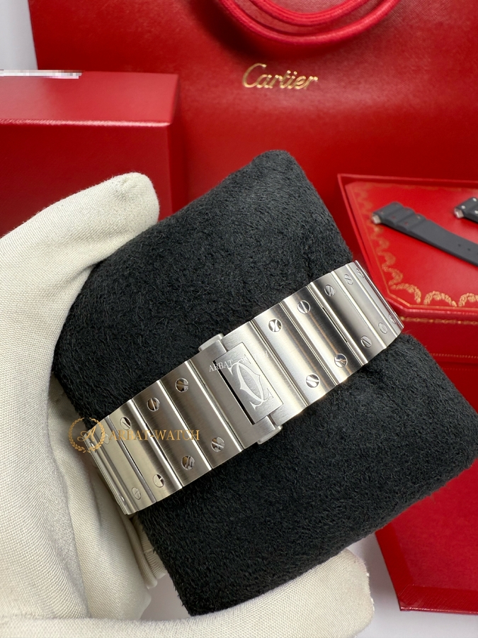 Cartier Santos De Cartier Large Automatic Grey Dial 47,5 x 39,8 mm WSSA0037