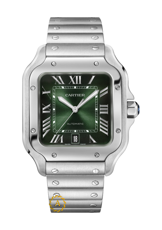 Cartier Santos De Cartier Large Automatic Green Dial 47,5 x 39,8 mm WSSA0062