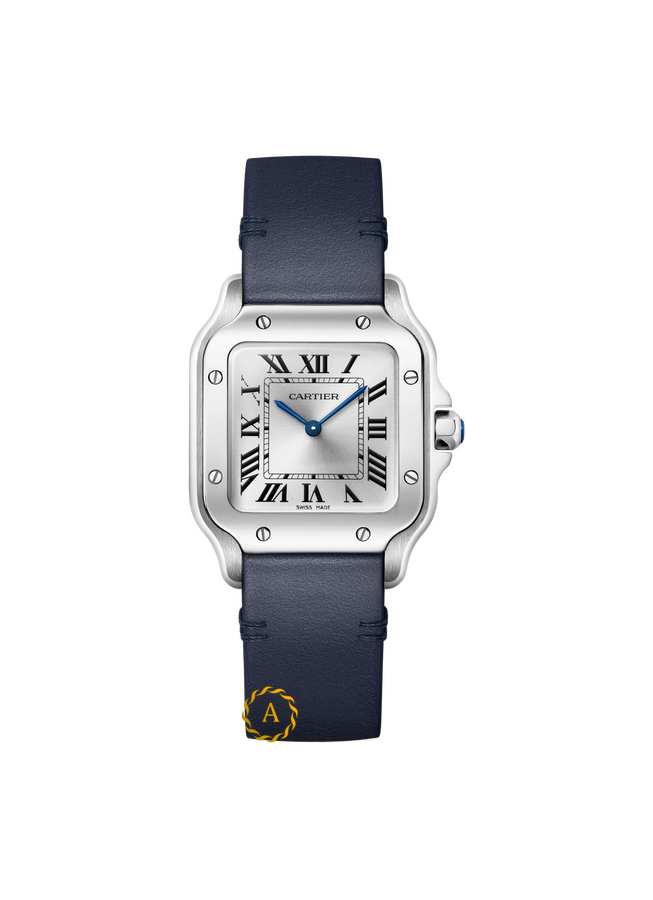 Cartier Santos De Cartier Small Quartz Silver Sunray Dial 27 x 34,5 mm WSSA0082