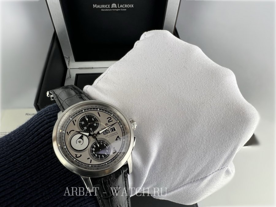 Maurice Lacroix Masterpiece 43 mm MP6348-SS001-12E - Швейцарские часы Maurice Lacroix Masterpiece 43 mm MP6348-SS001-12E