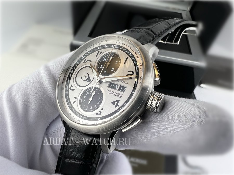 Maurice Lacroix Masterpiece 43 mm MP6348-SS001-12E - Швейцарские часы Maurice Lacroix Masterpiece 43 mm MP6348-SS001-12E