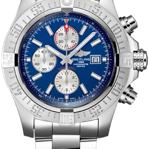 Breitling Super Avenger II Chronograph Stainless Steel «Mariner Blue» Dial 48 mm A13371