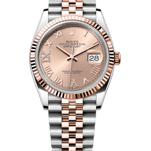 Rolex Datejust 36 mm 126231 Rose Diamonds Dial Everose Rolesor Jubilee