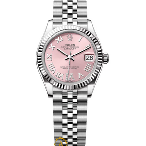 Rolex Datejust 31 mm White Rolesor Pink Roman Diamonds Dial 278274 Jubilee