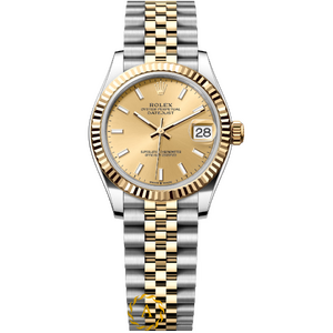 Rolex Datejust 31 mm Yellow Rolesor Champagne Dial 278273 Jubilee