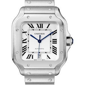Cartier Santos De Cartier Large Automatic Silver Opal Dial 47,5 x 39,8 mm WSSA0018