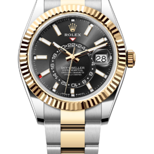 Rolex Sky-Dweller 42 mm 336933 Yellow Rolesor Black Dial 