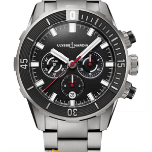 Ulysse Nardin Diver Titanium Chronograph Black Dial 44 mm 1503-170-7M/92
