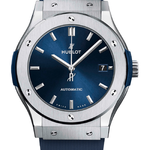 Hublot Classic Fusion Titanium Blue 45 mm 511.NX.7170.RX - Швейцарские часы Hublot Classic Fusion Titanium Blue 45 mm 511.NX.7170.RX
