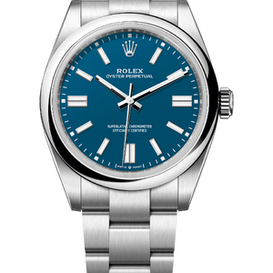 Rolex Oyster Perpetual 41 mm Oystersteel Med Blue Dial 134300