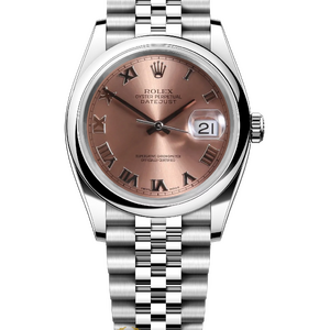 Rolex Datejust Salmon Roman Dial 36 mm 16200 Jubilee