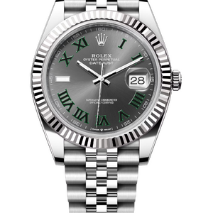 Rolex Datejust «Wimbledon» 41 mm White Rolesor Slate Dial 126334 Jubilee