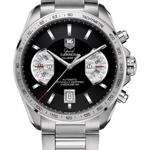 TAG Heuer Carrera Grand Black Dial Chronograph 43 mm CAV511A.BA0902