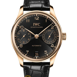 IWC Portuguese 42 mm Rose Gold Black Dial IW500121